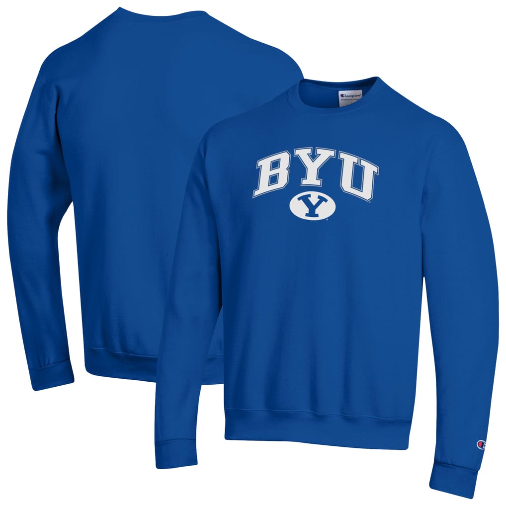  BYU Cougars Champion Arch Over Logo Pullover Sweatshirt - Royal